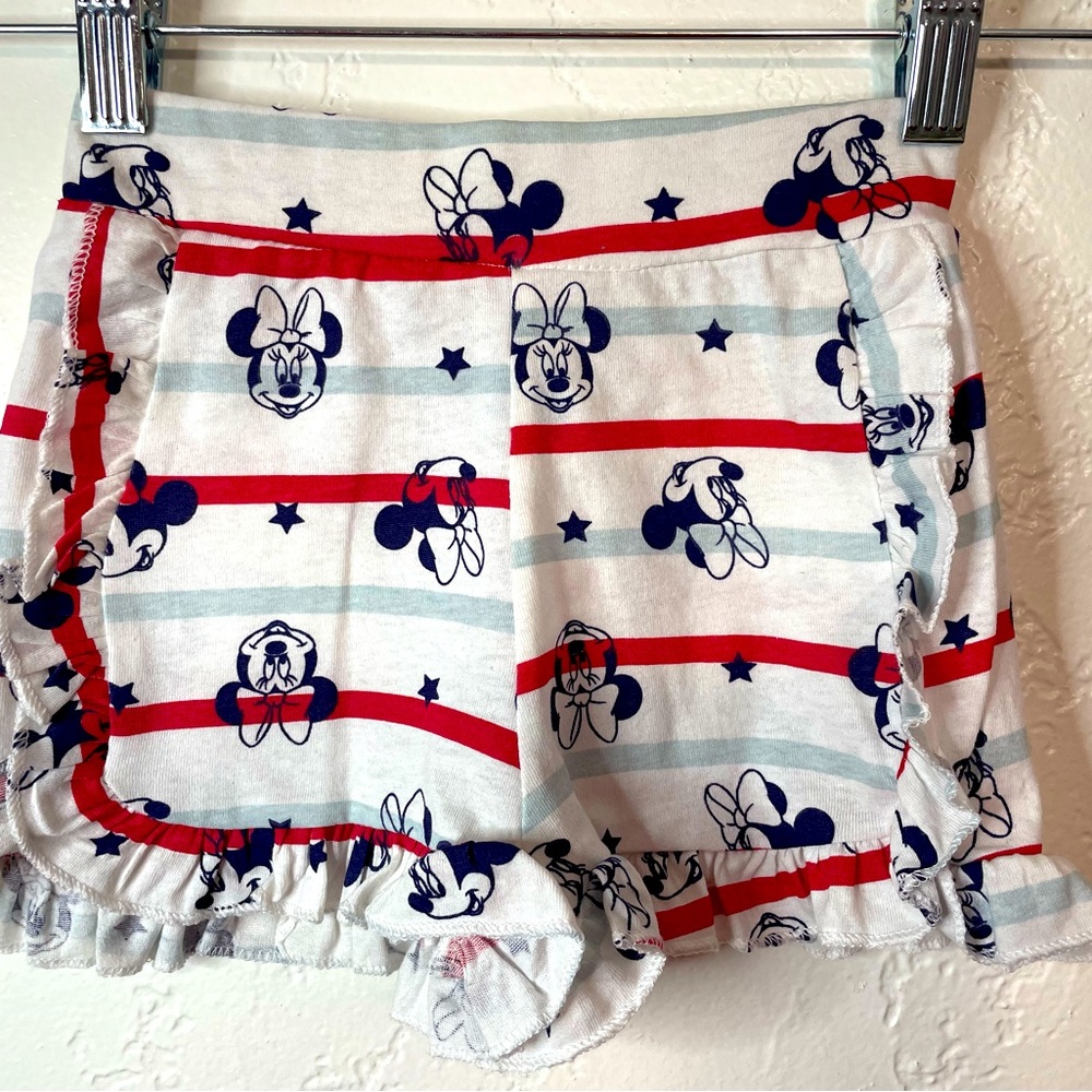 Minnie Mouse shorts with ruffled flare size 2T